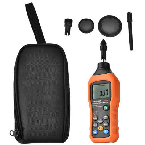 PEAKMETER PM6208A Tachymètre numérique à contact, testeur de vitesse de moteur (1/5)
