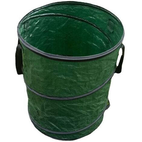 CPSARKV Sac à végétaux pliable avec poignées, 46x46x60cm, Vert, Solid (1/4)