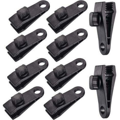 10 Sets Clip de Bâche Tente Pince Auvents Clip (1/4)