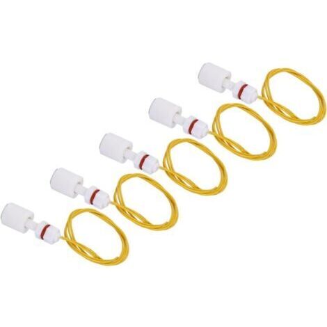 5pcs Interrupteur à Flotteur en Plastique P3208 contrôleur de capteur de Niveau de Liquide pour Piscine de réservoir d'eau - utilisé en électricité, Drainage, contrôle de Niveau, Alarme (1/4)