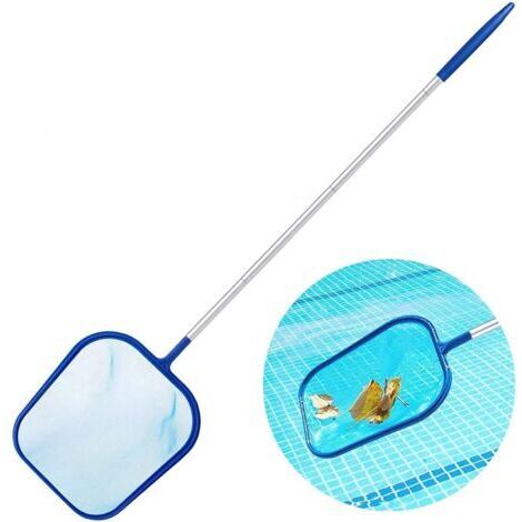 Épuisette Piscine pour Nettoyer Les Feuilles flottantes, Les Insectes, Excellent Outil de Nettoyage de Piscine (Bleu) (1/5)