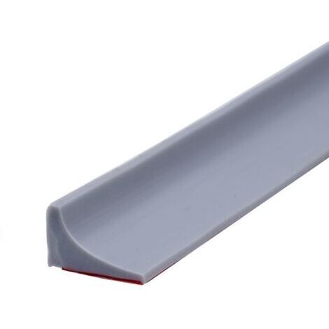 200CM Barriere De Douche Silicone,Barre De Seuil De Douche Anti Débordement Autocollant,Barrage Eau Douche,Seuil Douche Barrage D'eau,Barrière De Douche Pliable Pour Sol De Salle De Bain-gris