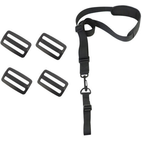 Harnais de Débroussailleuse Sangles D'épaule Réglables Harnais Professionnel Universel Bandoulière Tondeuse Nylon pour Débroussailleuse, Tondeuse à Gazon (Livré avec 4 boucles de rechange) (1/4)