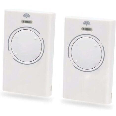 2 Pièces Telecommande Porte de Émetteur de Garage 868MHz,Telecommande Portail 2 Canaux Compatible avec XT4 868 SLH LR, XT4 868 SLH, XT2 868 SLH LR, XT2 868 SLH（White） (1/4)