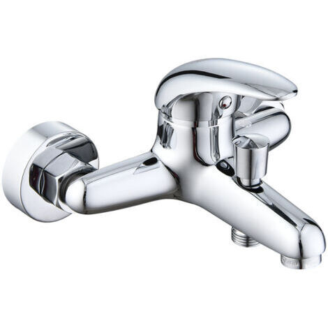 Mitigeur de baignoire Speed, robinet de baignoire, robinet monocommande, finition plaquée (1/2)