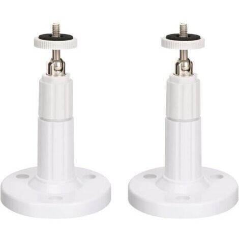 (Paquet de 2) Fixation Murale caméra de sécurité intérieure/extérieure, Support de Plafond réglable pour Support Arlo, Arlo Pro et Autres modèles compatibles (Blanc) (1/4)