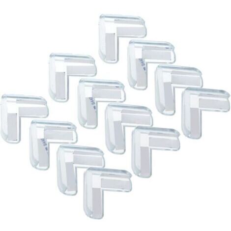 12 Pièces Protections d'angle Anti-Collision Protections d'angle de Meubles protège-Coins Transparents pour Tables gardes de Coin pour Enfants Protections d'angle pour bébé (1/4)