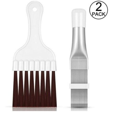 brosses de nettoyage ,pour climatiseur à aileron de condensateur en acier inoxydable,2 pièces (1/4)