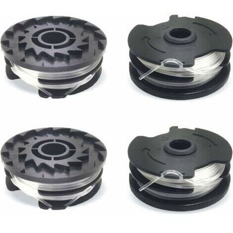 4pcs bobines de Fil de Rechange pour LIDL Parkside, Fil de Nylon de Rechange pour Coupe-Bordures LIDL Parkside, Coupe-Bordures PRTA 20-Li A1,B2,C3,PRT 550 A1,A3,PRT 300 A1-2 x 4 m 1,6 mm- (1/5)
