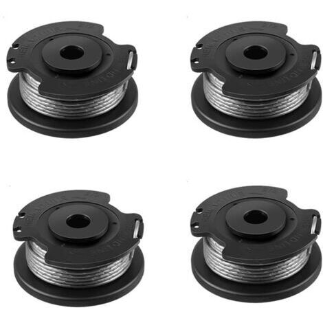 Bobine de rechange pour Bosch ART 23 SL/ART 26 SL/ART 2300/ART 23-28/ART EASY (F016800569/F016800385) pour tondeuses à gazon Bosch avec 1 capuchon (F016F04557) 4 pièces (1/5)
