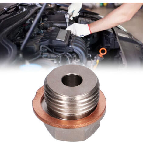 Adaptateur de Capteur, Adaptateur de Capteur avec joint, M18x1,5 à 1/8NPT Filetage Capteur de Température D'eau D'échappement NPT Température du Liquide de Refroidissement (1/4)