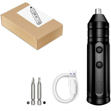 Tournevis électrique sans fil, perceuse électrique Rechargeable sans balais pour le travail à domicile 2 pièces (1/4)