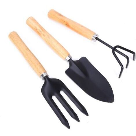 Ensemble de 3 outils de jardin, outils de jardinage, outils pour bonsaï, mini-outils de jardinage pour pots, plantes et semis (1/5)