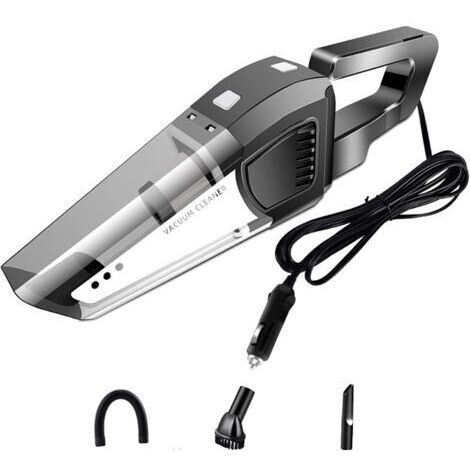 Aspirateur de voiture sans fil 120 W, aspirateur portatif sans fil USB, double usage pour la maison et la voiture, pour les surfaces humides et sèches. (1/5)