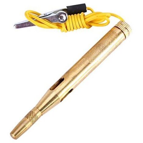 Stylo testeur de tension automobile, testeur de circuit en cuivre à sonde longue, testeur de continuité de système, testeur de fusibles électriques automobiles 6V-24V (1/4)