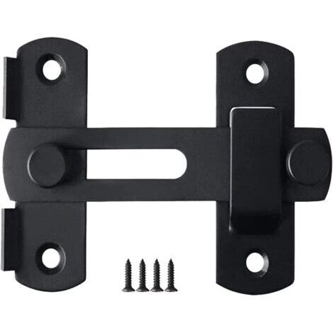 Serrure de porte coulissante Wuzhou, petite serrure de porte, serrure en acier inoxydable, boucle de porte apparente, serrure antivol pour porte coulissante (1/5)