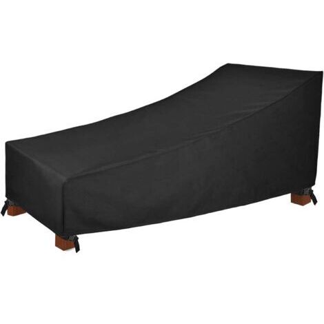 Housse de protection imperméable, coupe-vent et anti-UV en tissu Oxford 210D pour transat et chaise longue (210 x 75 x 40 x 80 cm) (1/5)