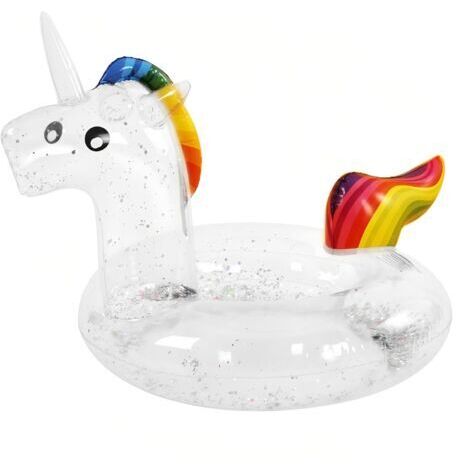 Bouée licorne gonflable, jouets gonflables pour la plage et la piscine, bouée de mer pour adultes, matelas gonflable, bouée de natation pour enfants et adultes (1/5)