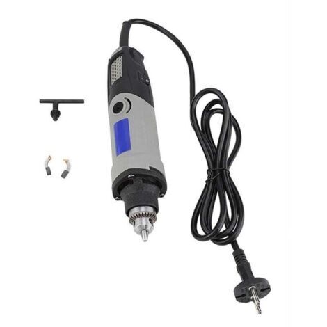[JAMAIS UTILISÉ]Meuleuse, Mini meuleuse, 400W Perceuse électrique à 6 positions Outil rotatif à vitesse variable Fiche UE 220V (1/4)