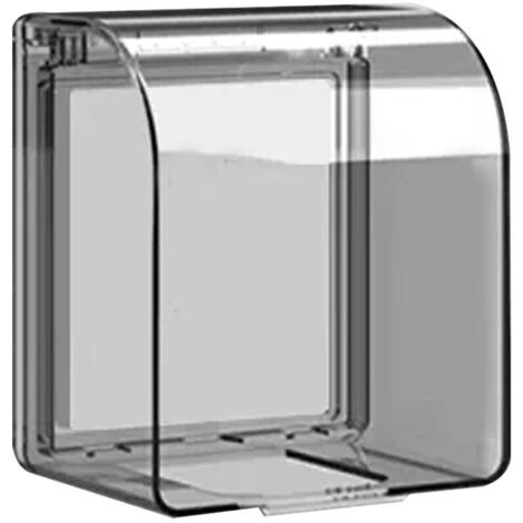 Boîtier étanche mural pour prise électrique – 12 x 11 x 8 cm, protection IP65, couvercle hermétique avec joint silicone, usage intérieur/extérieur