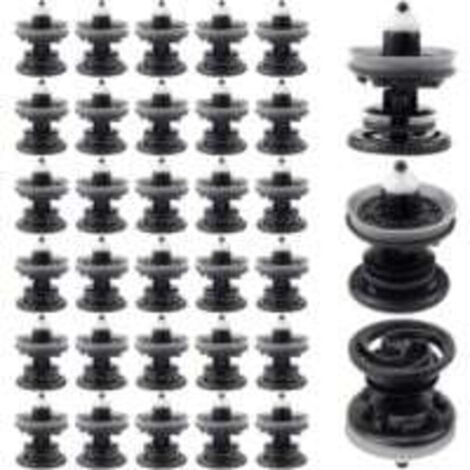 Clips de fixation automobile en plastique – 30 pièces 7L6868243 pour garnitures intérieures VW, Audi, Skoda, Seat