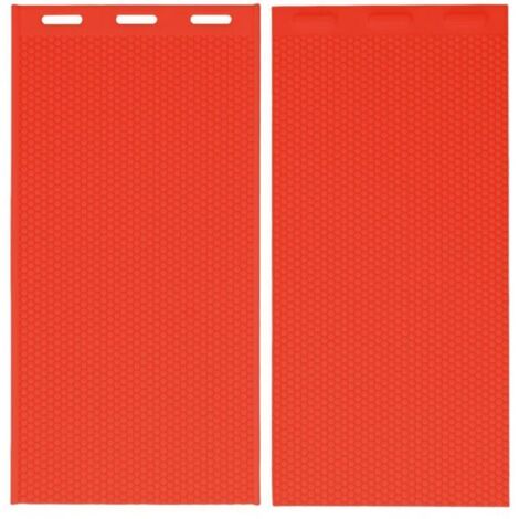 Moule en silicone pour cire d’abeille – 2 pièces, épaisseur 5,4 mm, dimensions 44 x 28 cm, couleur rouge, idéal apiculture et cosmétique (1/4)
