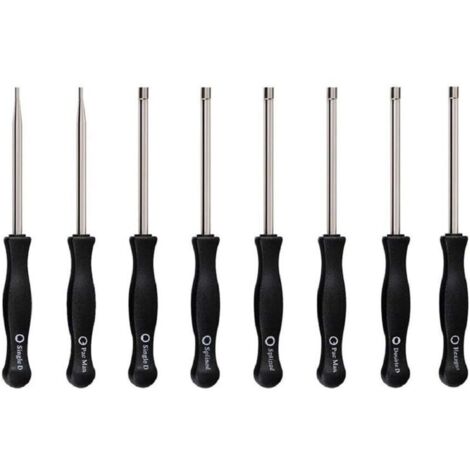 Lot de 8 tournevis carburation 2T tête cannelée/D, compatibles STIHL, Husqvarna, Echo – réglage précis moteurs petits équipements (1/5)