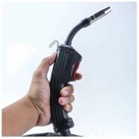 Torche de soudage MIG 14AK, torche de soudage MIG de protection contre les gaz MB14 CO2 2 mètres pièces de pistolet de soudage adaptées au courant 160A ~ 200A