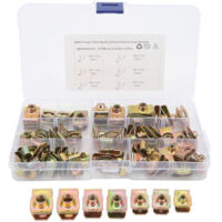 60 pièces U écrou Clip Kit forte résistance à la rouille haute élasticité M4 M5 M6 M8 U écrous ensemble pour voiture moto
