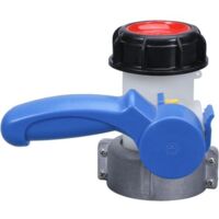Adaptateur universel pour GRV, adaptateur de vanne d'arrêt pour GRV, vanne de vidange universelle pour GRV, adaptateur de vanne papillon, pour réservoir d'eau de pluie, réservoir d'eau de pluie, réser