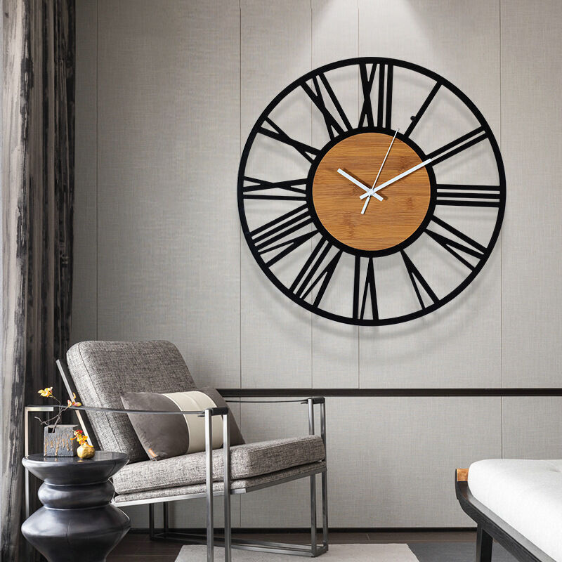 Horloge murale en métal style moderne luxe | Horloge Murale