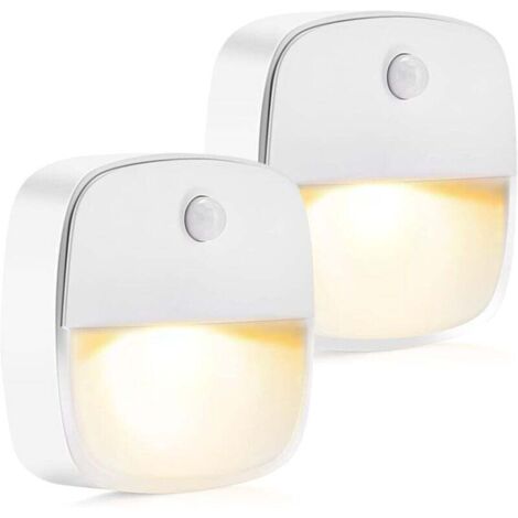 YMYNY Veilleuse Enfant [2 pièces] Veilleuse Prise Electrique avec Capteur de Crépuscule, Mode d'éclairage Constant & Automatique pour Chambre Bébé, Escalier, chambre à coucher, Couloir, Salon-Blanc Ch (1/4)