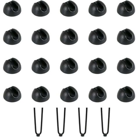 YMYNY 20 pièces protège-pieds de chaise, protège-pieds de table en épingle à cheveux, coussin de chaise en silicone, coussinets de chaise pour table à manger, pieds de table basse (1/4)