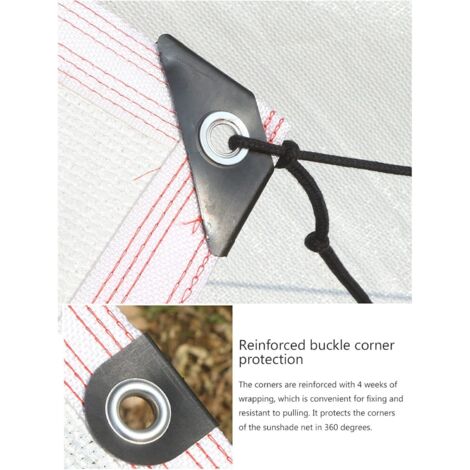 Filet D'ombrage Extérieur 3x5 M - Taux D'ombrage 85%, œillets Renforcés - Pour Pergola, Serre, Terrasse, Jardin