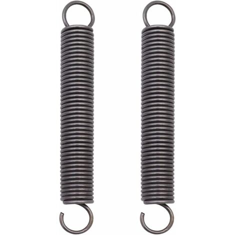 YMYNY 2 Pièces Ressort de Traction Acier Ressort Comprimé étendu Ressorts à Double Crochet - 2x18x150mm (1/4)
