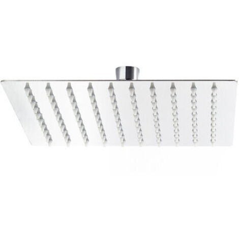 YMYNY Pommeau de douche carré 30x30cm Pommeau de douche à jet de pluie Rainshower en acier inoxydable (1/5)