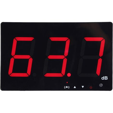 Sonomètre Professionnel avec Seuils d'Alarme Fixés Décibelmètre Numérique LCD Portable 30130 dB Décibel Testeur de Mesure de Bruit avec Enregistreur de Données