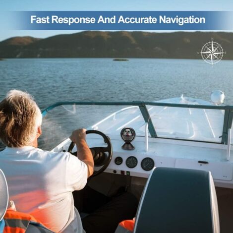 Boussole De Bateau & Voiture - Boussole Numérique De Tableau De Bord Explorer, Noir Marine Compatible Avec Bateaux Et Camions 92175691