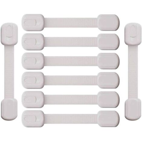Sécurité Placard Bébé (10 pièces) - Bloque Porte Adhésif Fort Sécurité Placard Bébé (10 pièces) - Bloque Porte Adhésif Fort
