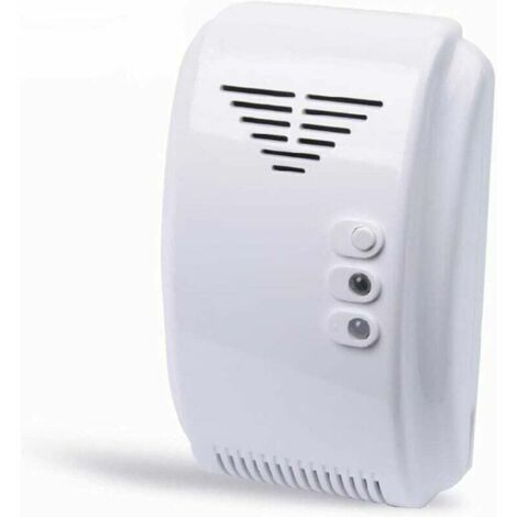 YMYNY Détecteur de gaz, détecteur de gaz 12 V, alarme, propane, butane, GPL, camping-car, camping-car, blanc (1/4)