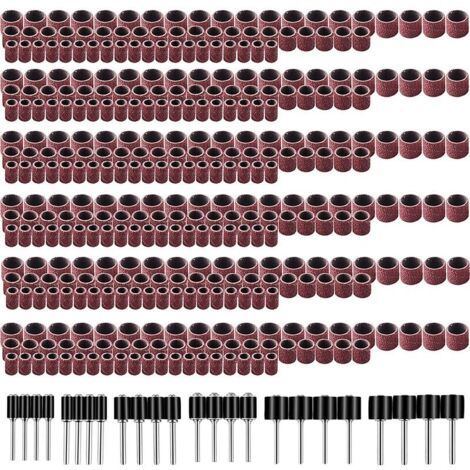 YMYNY Tambour de ponçage avec 360 bandes abrasives et 24 mandrins de tambour pour outils rotatifs Dremel (1/5)