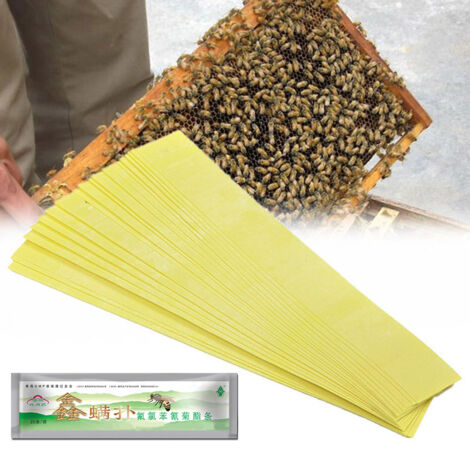 YMYNY Lot de 20 bandes d'outils pour apiculture professionnelle Fluvalinate contre les acariens des abeilles Varroa