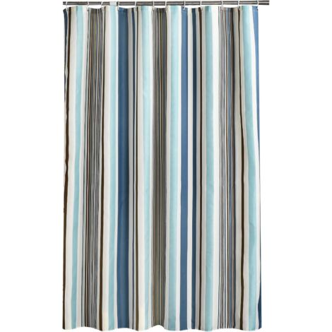 [JAMAIS UTILISÉ]Rideau de douche 200 x 240 cm (L x H), rideaux de douche anti-moisissure, doublure en tissu polyester doux, rideaux de bain, rideau, beau modèle pour salle de bain WC (1/5)