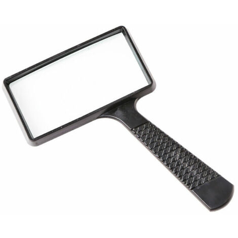 [JAMAIS UTILISÉ]Loupe portable 10X, loupe rectangulaire, lentille en verre résistant aux rayures pour la lecture, les loisirs, la réparation, l'observation pour les personnes âgées (1/4)
