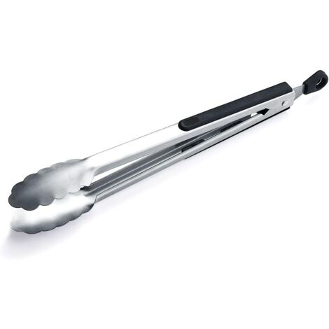 [JAMAIS UTILISÉ]Pince à gril de 12 pouces, pince à gril en acier inoxydable, pince à barbecue de qualité supérieure pour la cuisson, pince en métal pour viande solide, pince de cuisine verrouillable (1/5)