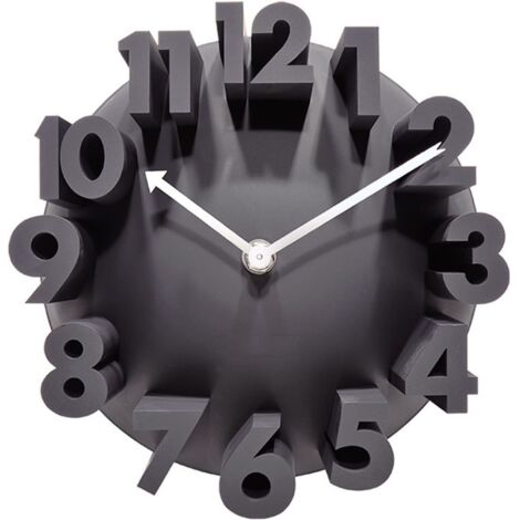 Horloge Murale Bois 10pouces,Horloge Murale Silencieuse,Moderne Silencieuse Pendule Murale,Ronde Murale Horloge Facile à Lire,Horloge Murale Ronde pour Décor Chambre Cuisine Domicile Salon Bureau(Noir