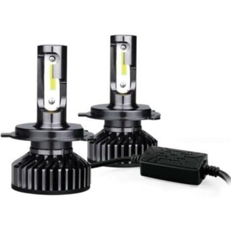 Aiperq – Lot de 2 ampoules LED H7 6000K – 5000Lm – Compatible 95% véhicules – Ventilateur turbo 12000 tr/min – Tension 12-24V (1/5)