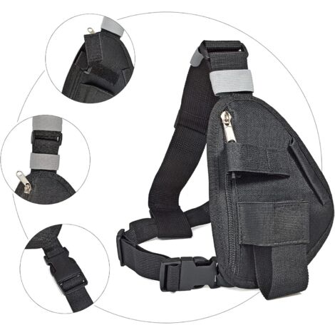 Harnais De Poitrine Réglable Pour Talkie-walkie - Nylon, Universel, Libère Les Mains Pour Travail Ou Sécurité