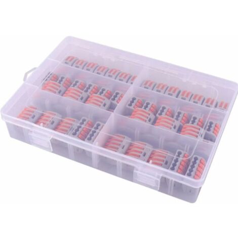 YMYNY 60 pièces Connecteurs électriques avec levier de commande,30pcs 2 entrées, 20pcs 3 entrées,10pcs 5 entrées (1/5)