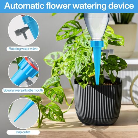 Kit Arrosage Goutte à Goutte Bouteille 24 Pièces - Irrigation Automatique Plantes Intérieur Extérieur
